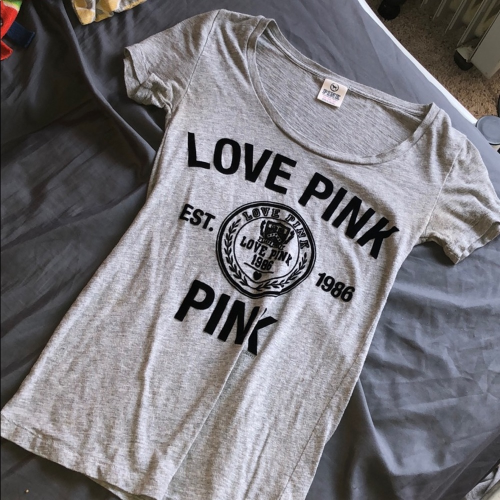 PINK Victoria Secret - Gray T-shirt